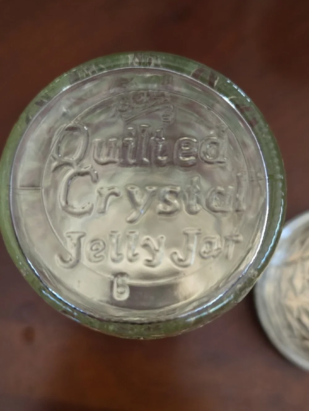 Vtg Ball Quilted Crystal Jelly Jars
